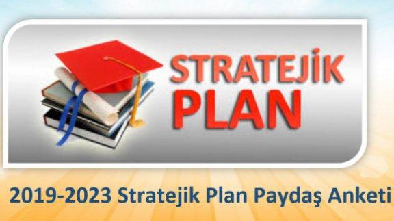 Müdürlüğümüz 2019-2023 Stratejik Plan İç/Dış Paydaş Anketi
