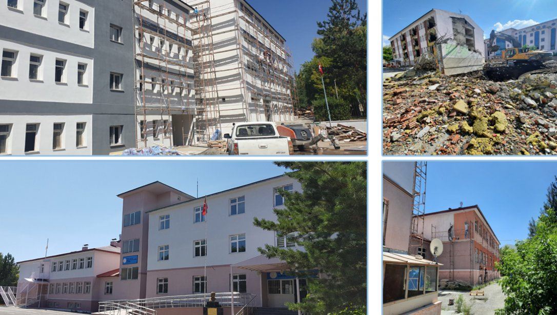 Erzurum'da Okullar Depreme Karşı Güçlendiriliyor